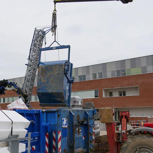 HauCon Materialekasse Super Light m/bøjle 1000 ltr.
